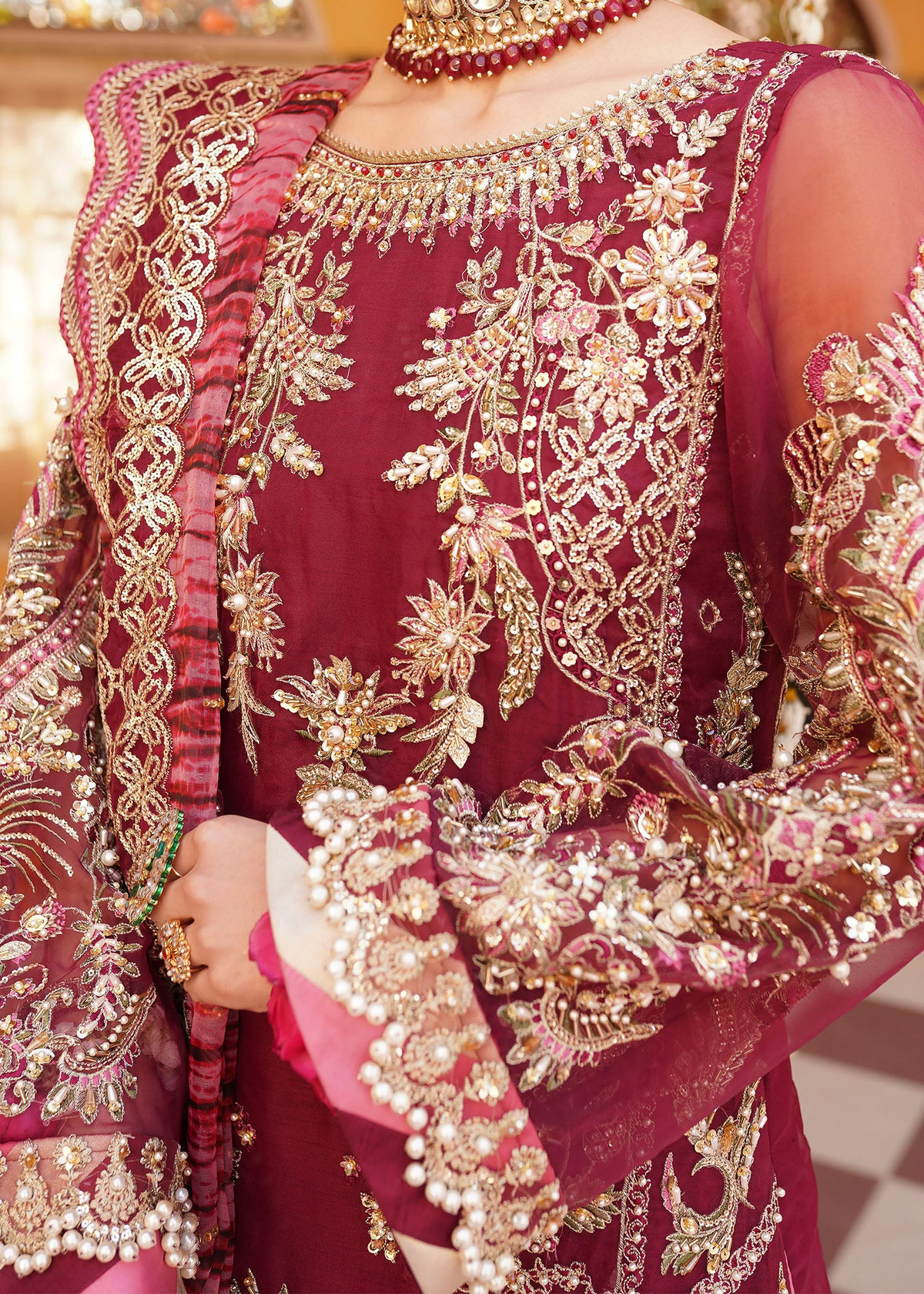Mehak Yaqoob | Serene Vol 3 | Jazzberry -  Mehak Yaqoob Wedding Formals - Original Designer Dress - House of Maryam