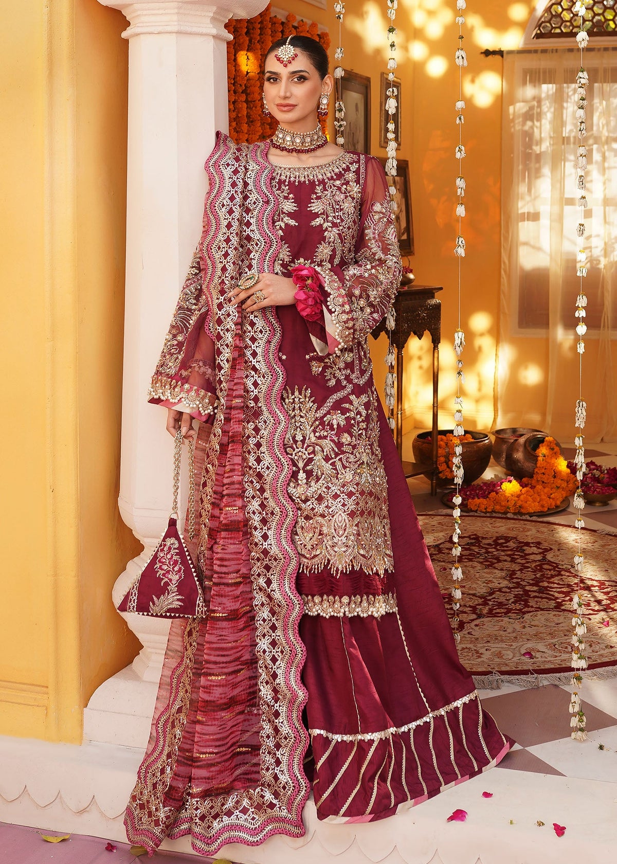 Mehak Yaqoob | Serene Vol 3 | Jazzberry -  Mehak Yaqoob Wedding Formals - Original Designer Dress - House of Maryam
