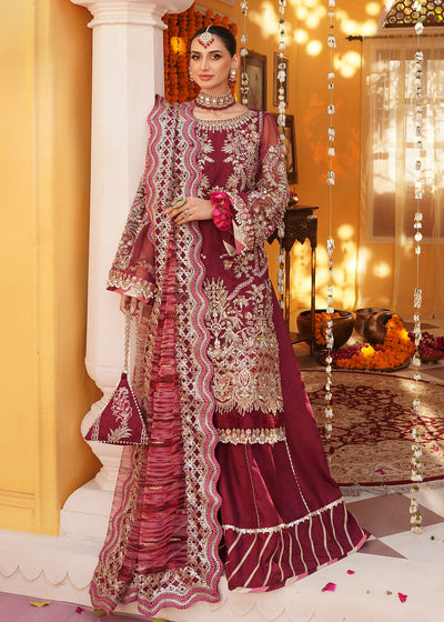 Mehak Yaqoob | Serene Vol 3 | Jazzberry -  Mehak Yaqoob Wedding Formals - Original Designer Dress - House of Maryam