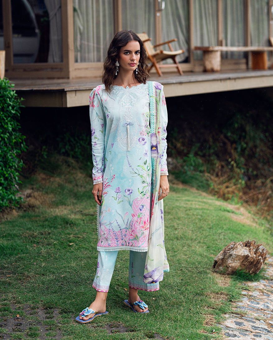 Roheenaz | Garden Veal Printed Lawn 25 | Twilight Fizz -  Roheenaz Ladies Clothes - Original Designer Dress - House of Maryam