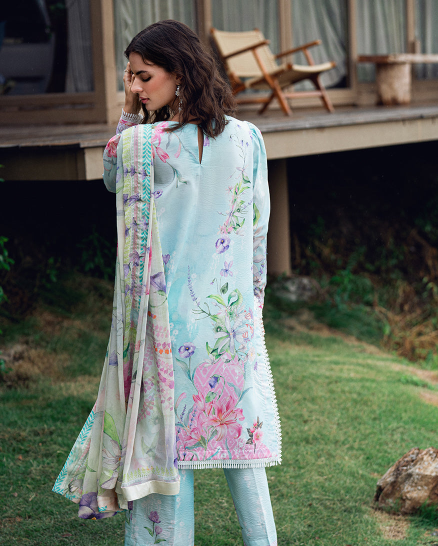 Roheenaz | Garden Veal Printed Lawn 25 | Twilight Fizz -  Roheenaz Ladies Clothes - Original Designer Dress - House of Maryam