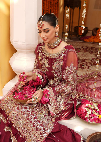 Mehak Yaqoob | Serene Vol 3 | Jazzberry -  Mehak Yaqoob Wedding Formals - Original Designer Dress - House of Maryam