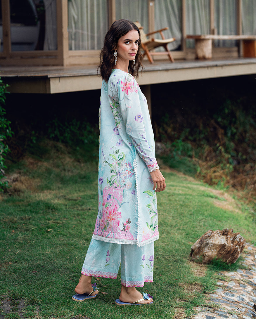 Roheenaz | Garden Veal Printed Lawn 25 | Twilight Fizz -  Roheenaz Ladies Clothes - Original Designer Dress - House of Maryam