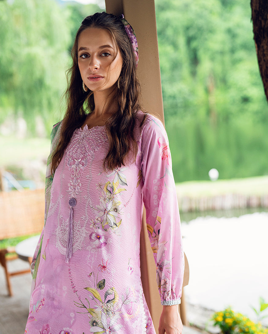 Roheenaz | Garden Veal Printed Lawn 25 | Rosey Daze -  Roheenaz Ladies Clothes - Original Designer Dress - House of Maryam