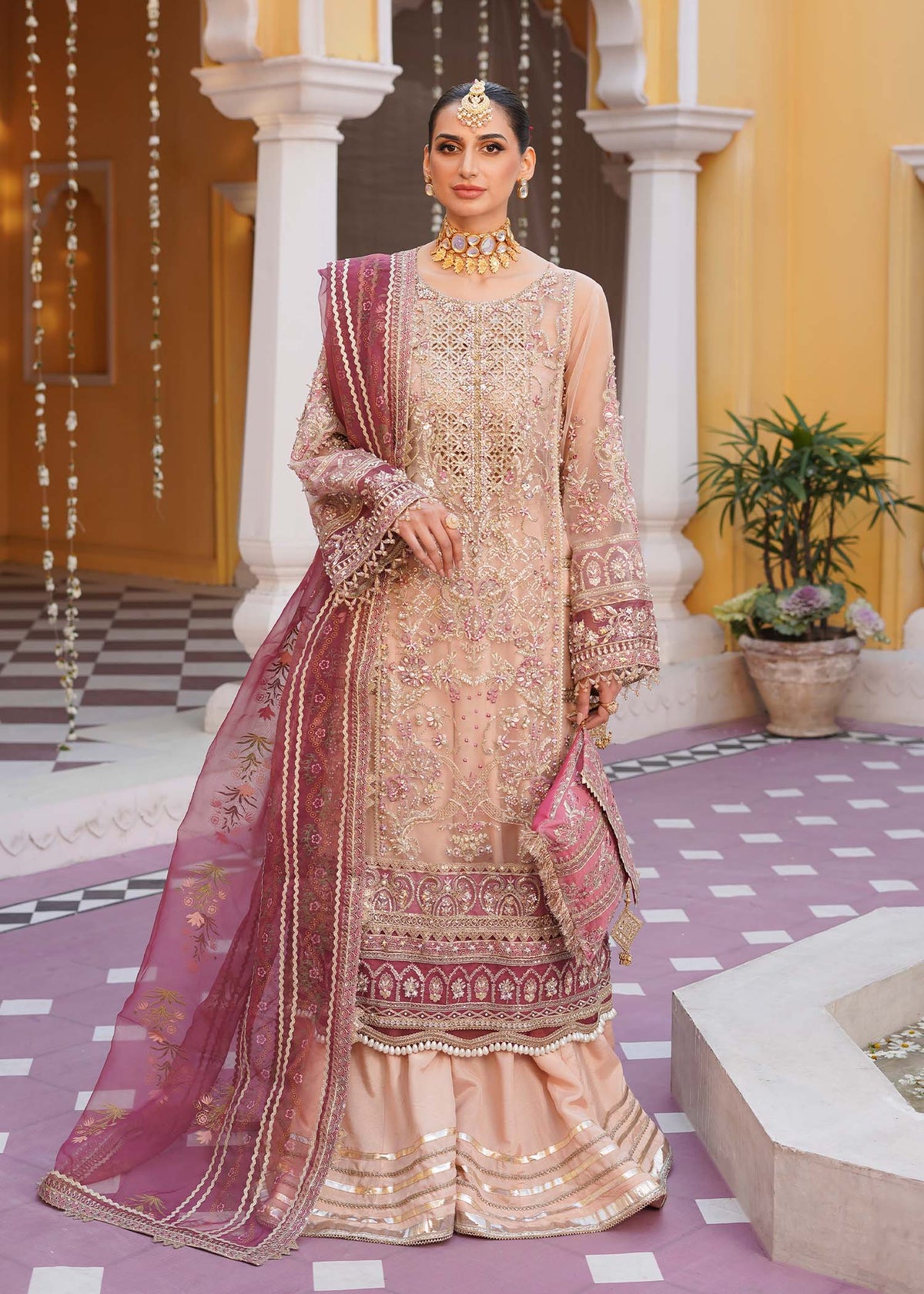 Mehak Yaqoob | Serene Vol 3 | Cherry Blossom -  Mehak Yaqoob Wedding Formals - Original Designer Dress - House of Maryam