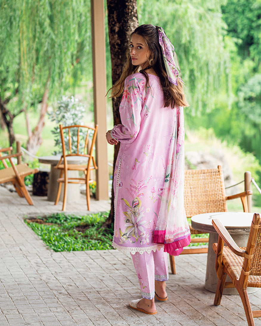 Roheenaz | Garden Veal Printed Lawn 25 | Rosey Daze -  Roheenaz Ladies Clothes - Original Designer Dress - House of Maryam
