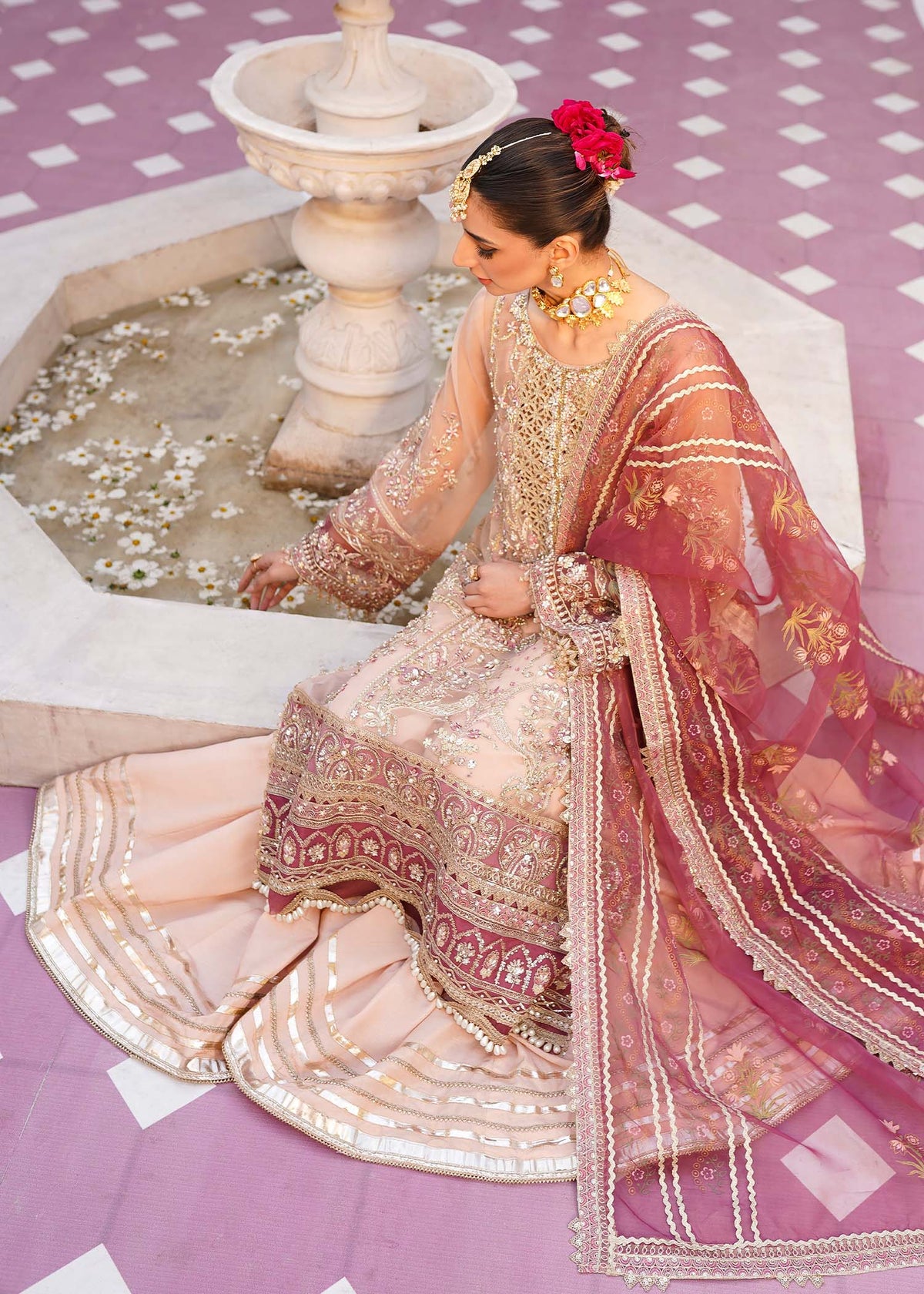 Mehak Yaqoob | Serene Vol 3 | Cherry Blossom -  Mehak Yaqoob Wedding Formals - Original Designer Dress - House of Maryam