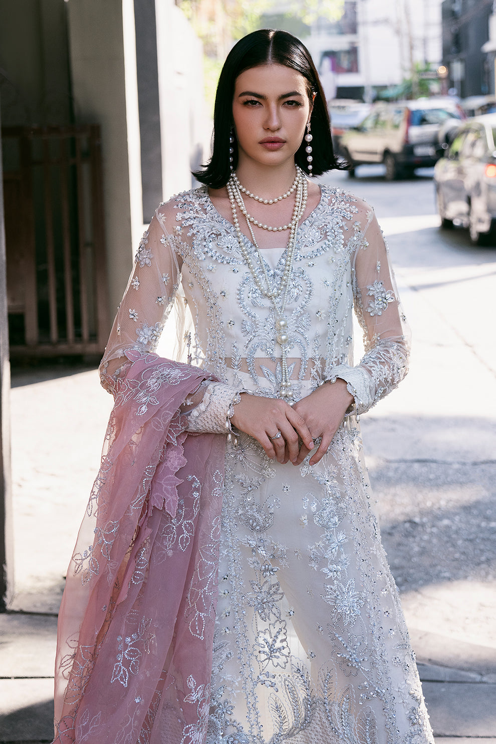Saad Shaikh | Fleurie Vol 2 | Pearl Wind -  Saad Shaikh Formal - Original Designer Dress - House of Maryam