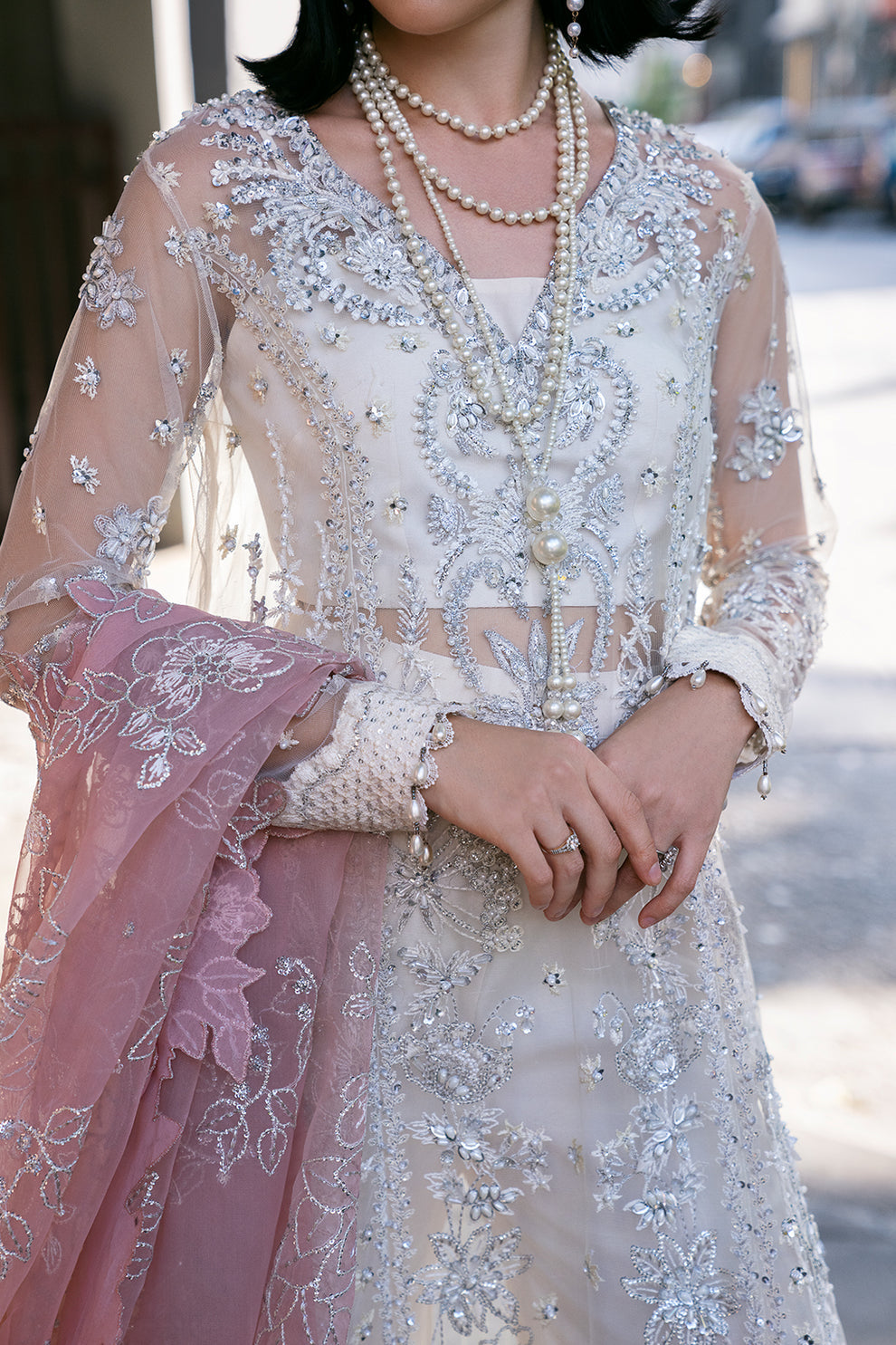 Saad Shaikh | Fleurie Vol 2 | Pearl Wind -  Saad Shaikh Formal -  House of Maryam