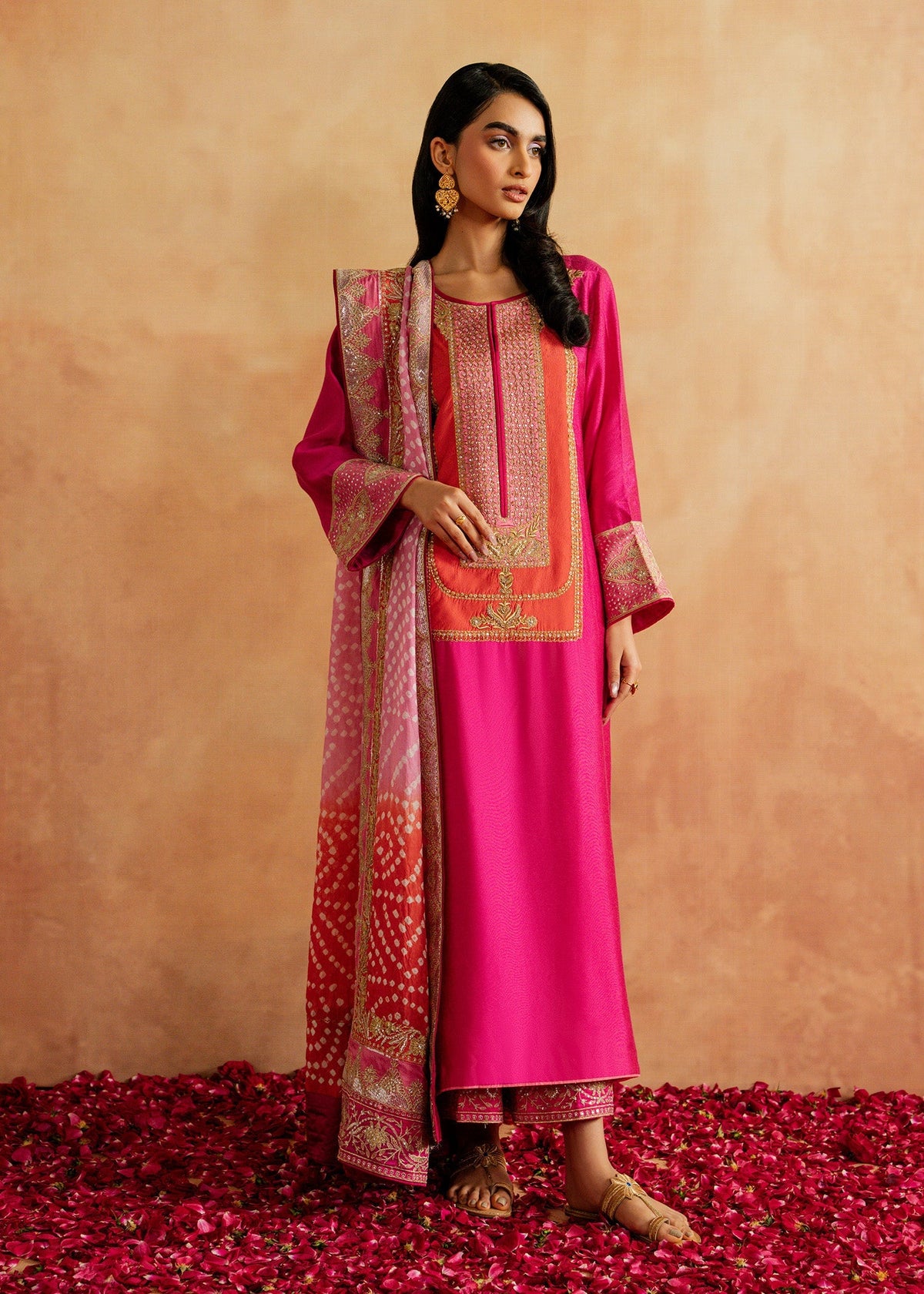 Mahgul | Chanderi Eid Edit | Pink Veil, image 2