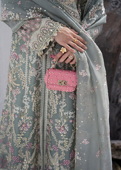 Suffuse Abshar oyster bay green organza shirt and izaar pants, photo 3