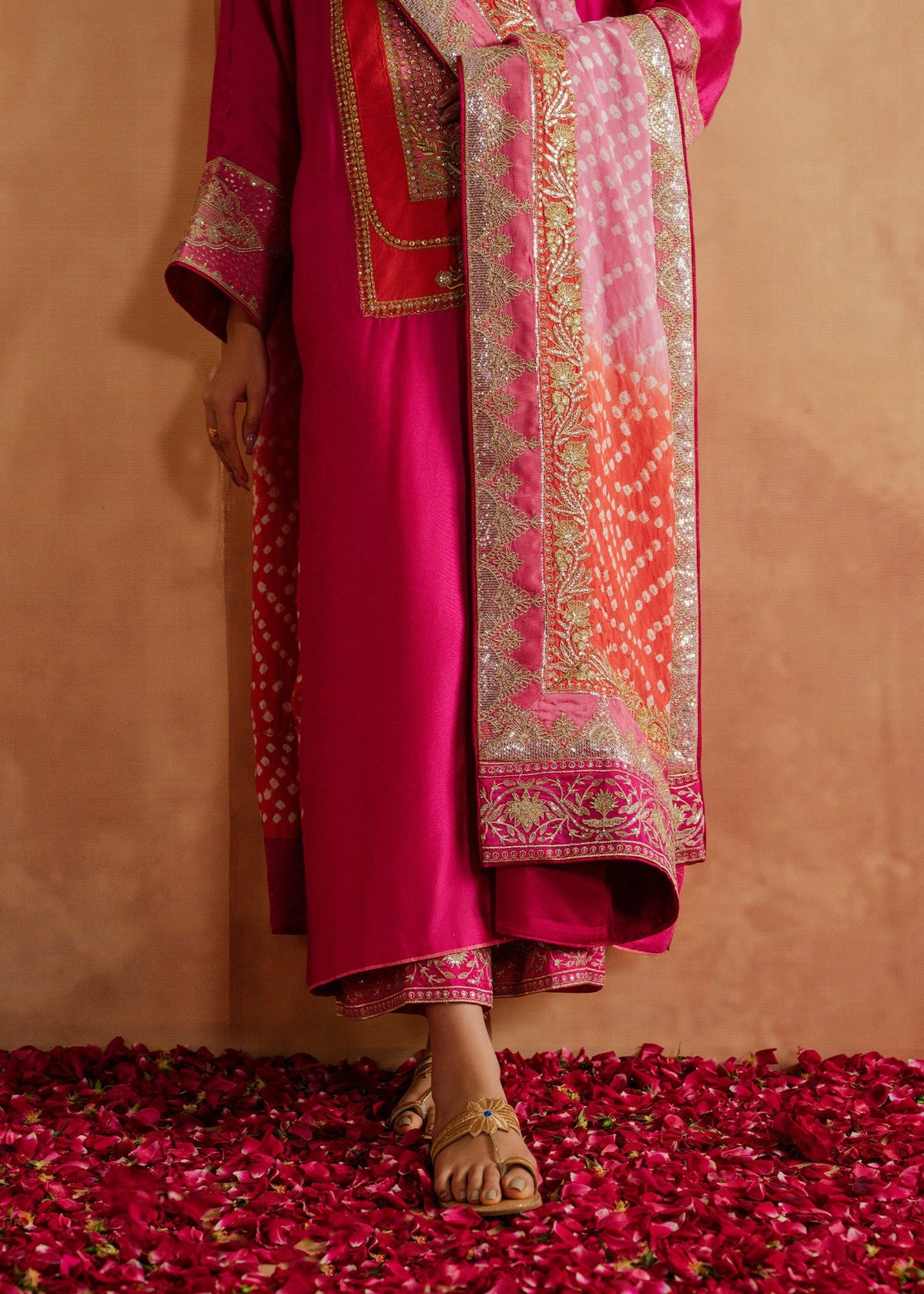 Mahgul | Chanderi Eid Edit | Pink Veil, image 3