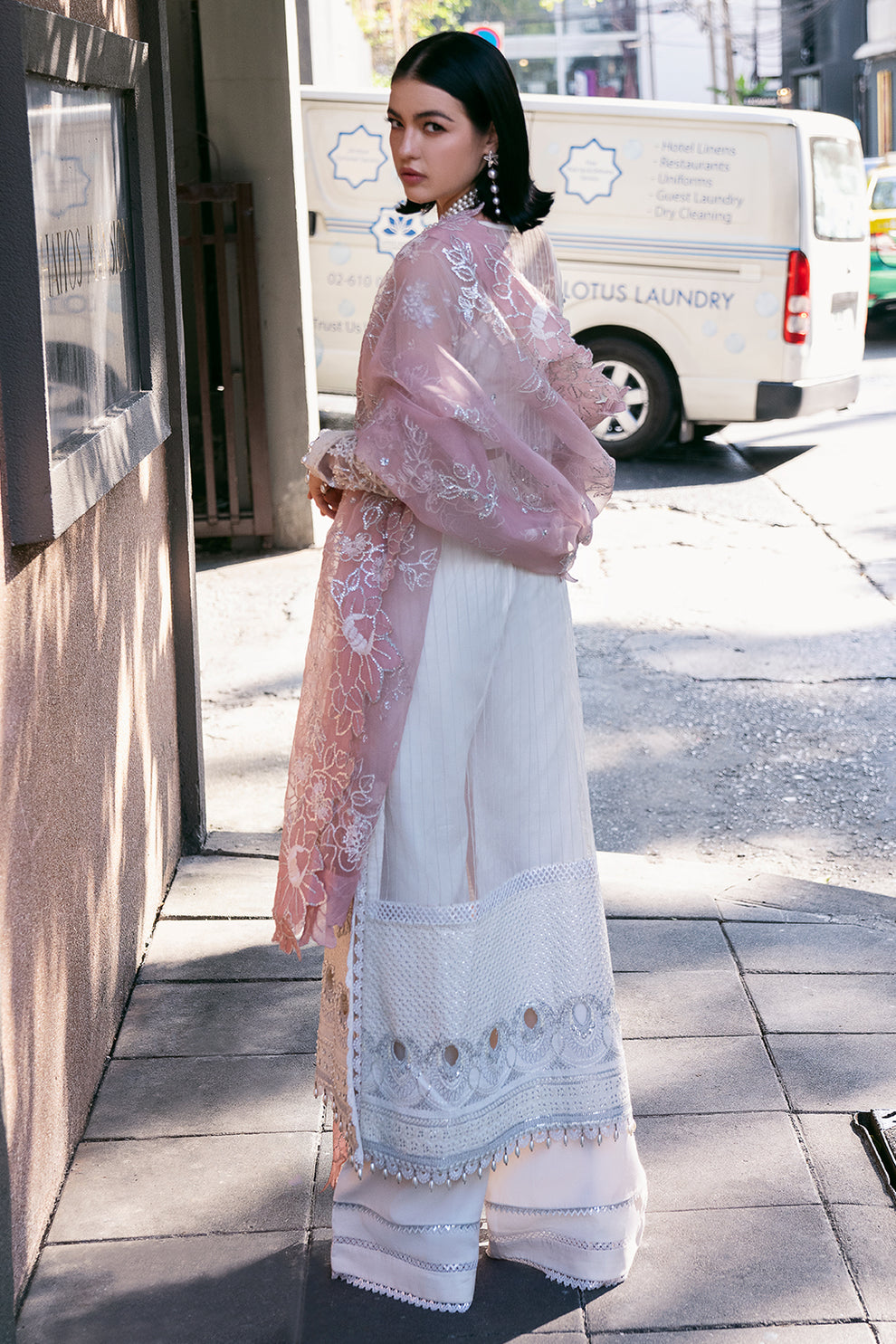 Saad Shaikh | Fleurie Vol 2 | Pearl Wind -  Saad Shaikh Formal - Original Designer Dress - House of Maryam