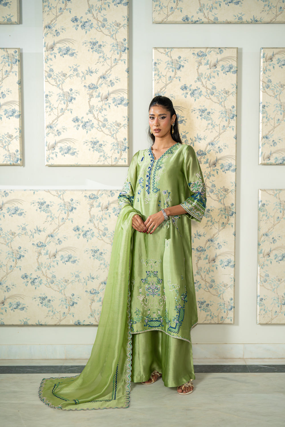 Wahaj M Khan | Lra Eid Collection 26 | Pista Embroidered Lyra Set-6