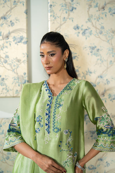Wahaj M Khan | Lra Eid Collection 26 | Pista Embroidered Lyra Set