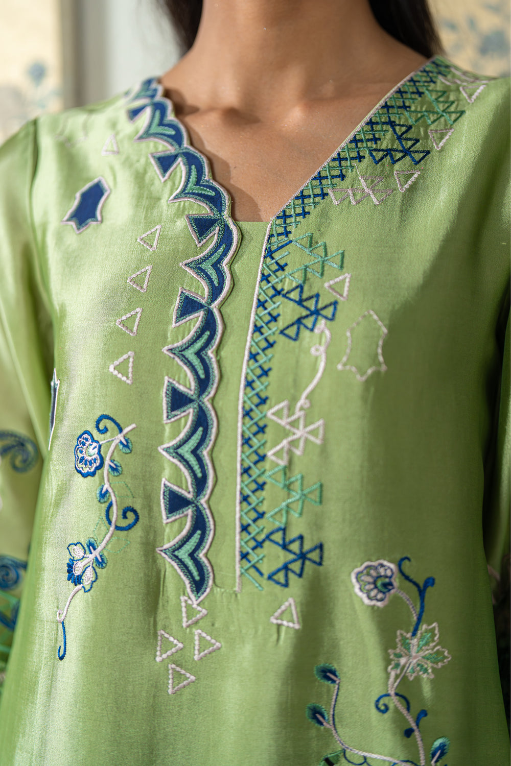 Wahaj M Khan | Lra Eid Collection 26 | Pista Embroidered Lyra Set-5