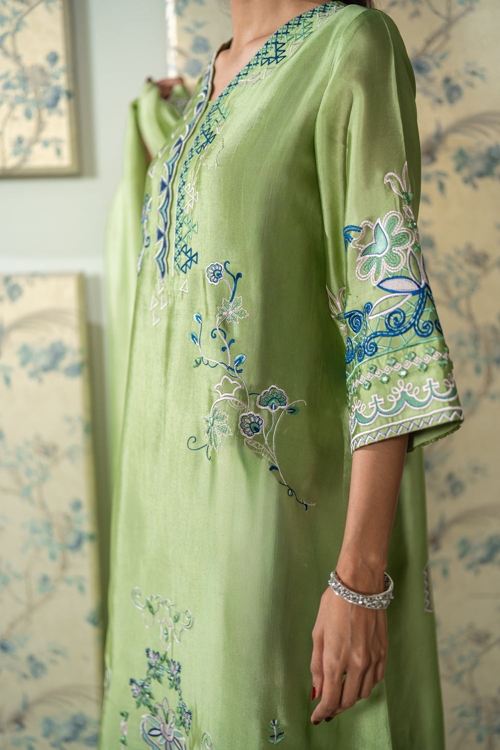 Wahaj M Khan | Lra Eid Collection 26 | Pista Embroidered Lyra Set-3