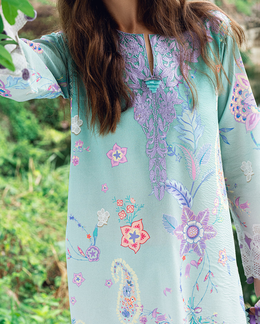 Roheenaz | Garden Veal Printed Lawn 25 | Jazmine Haze. -  Roheenaz Ladies Clothes - Original Designer Dress - House of Maryam