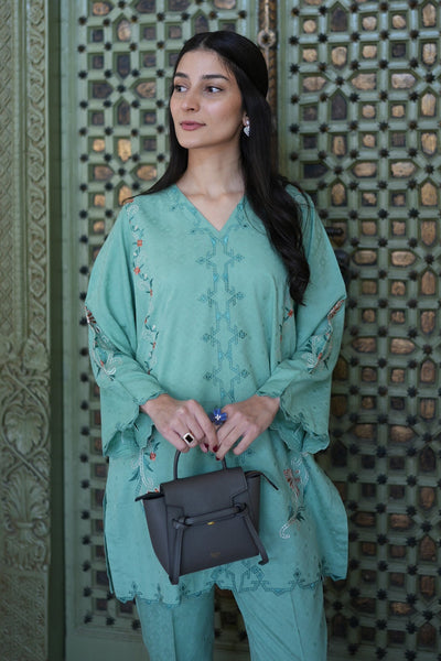 Sahar | Ready to Wear Basics | Teal Oasis -  Sahar Ladies Clothes - Original Designer Dress - House of Maryam