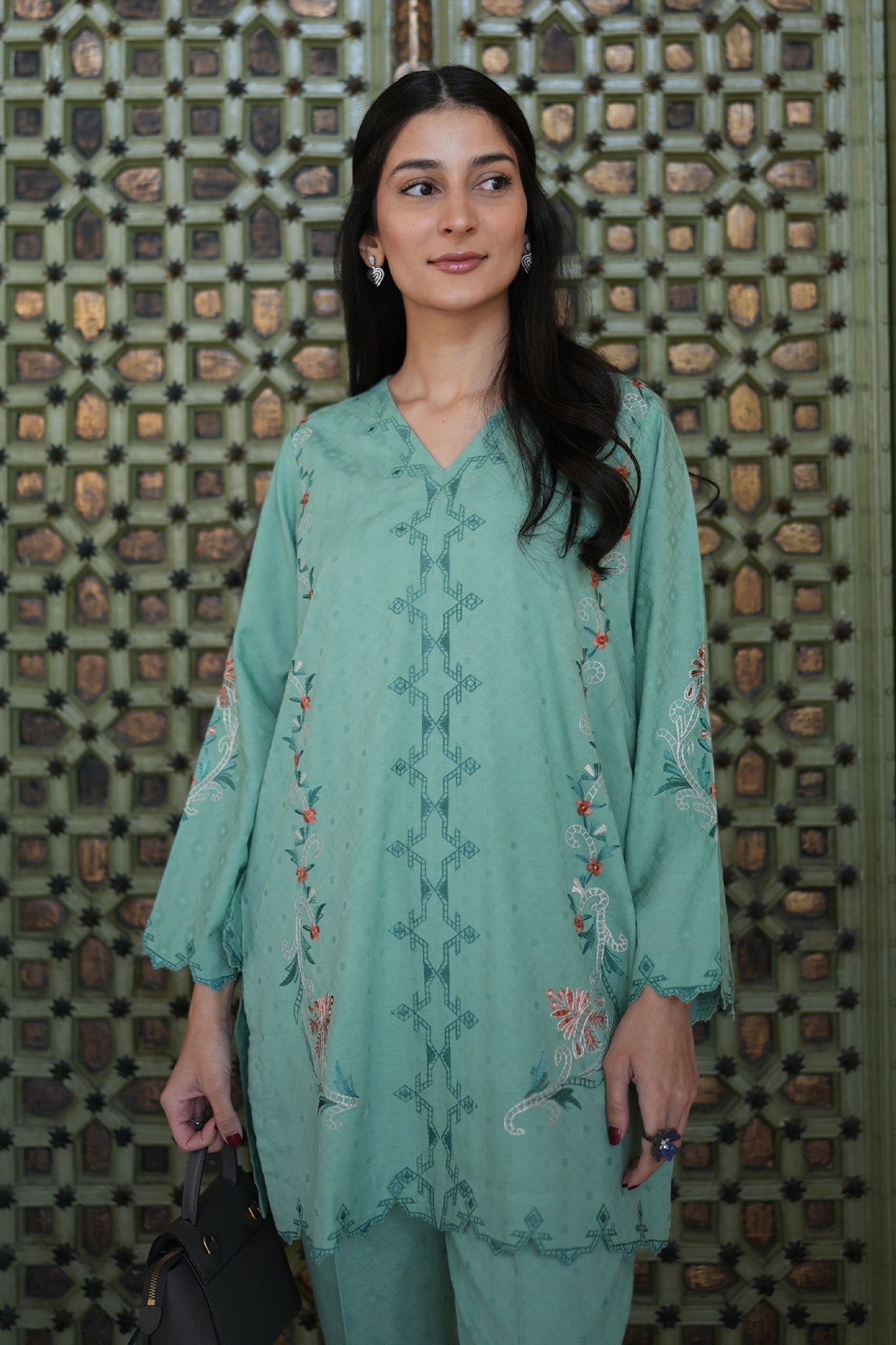 Sahar | Ready to Wear Basics | Teal Oasis -  Sahar Ladies Clothes - Original Designer Dress - House of Maryam