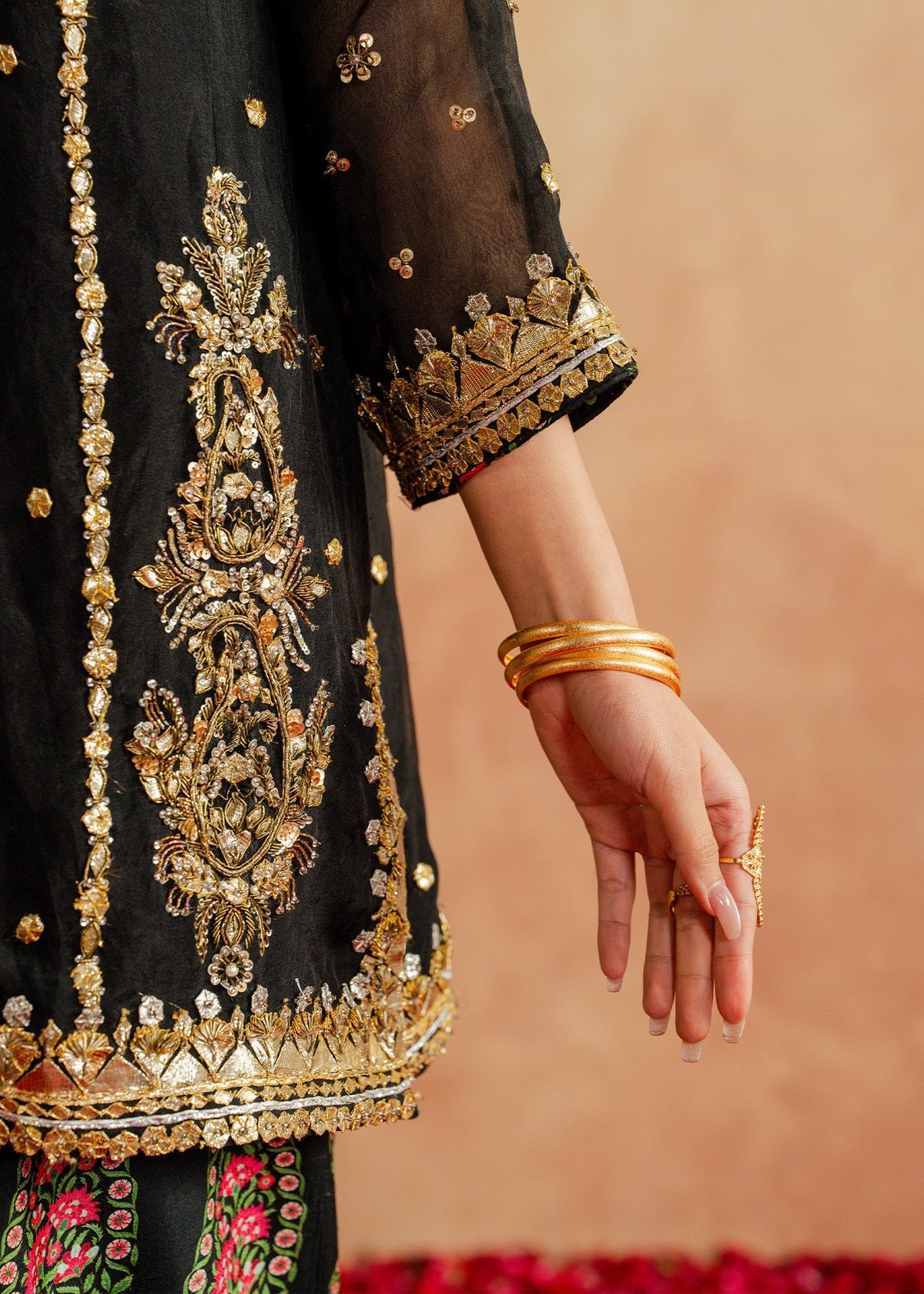 Mahgul | Chanderi Eid Edit | Coral Mist-4