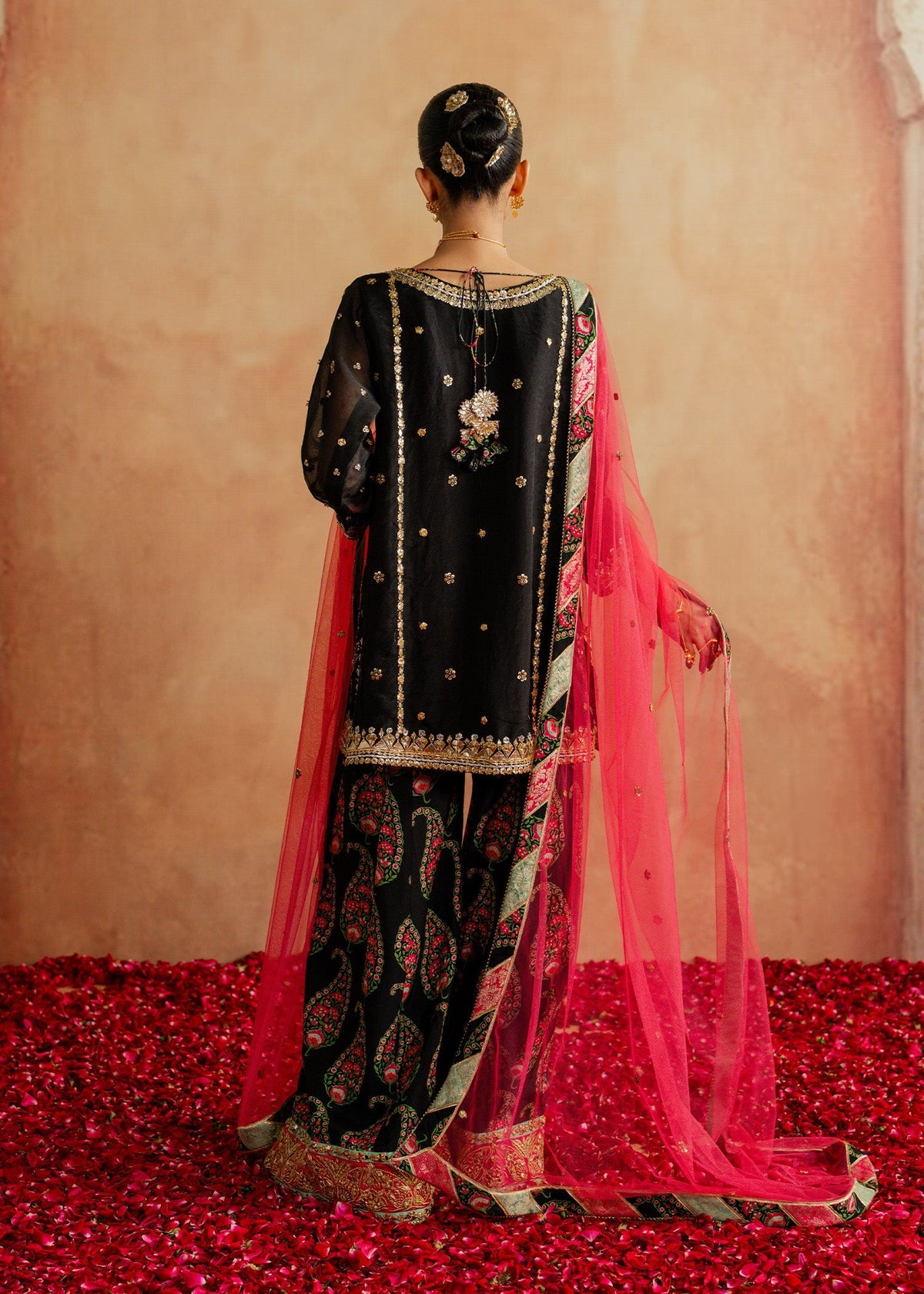 Mahgul | Chanderi Eid Edit | Coral Mist, image 2