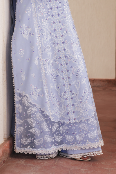 Afrozeh Khoya lavender lawn suit, photo 3