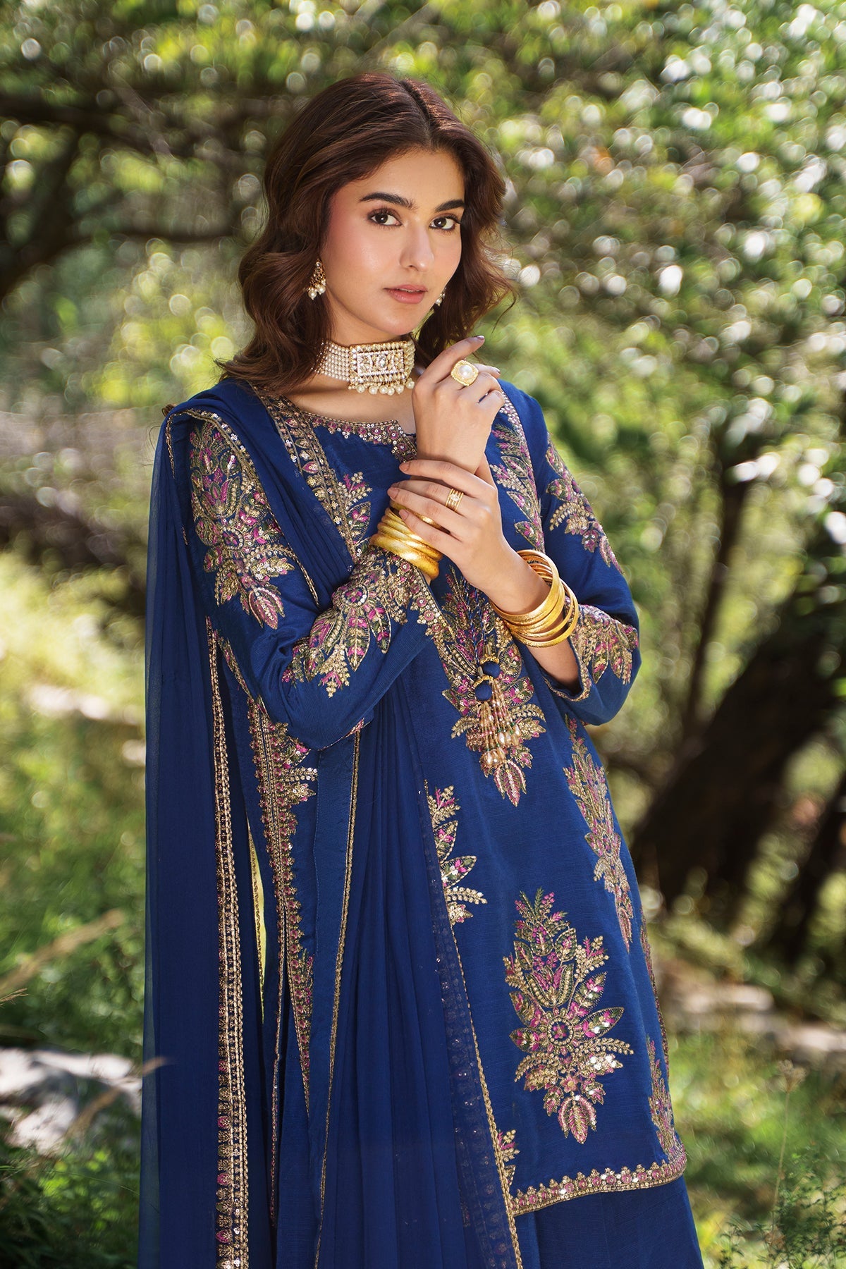 Charizma | Festive Pret | Embroidered Raw Silk CMA-6-440, image 2