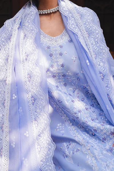 Afrozeh Khoya lavender lawn suit, photo 4