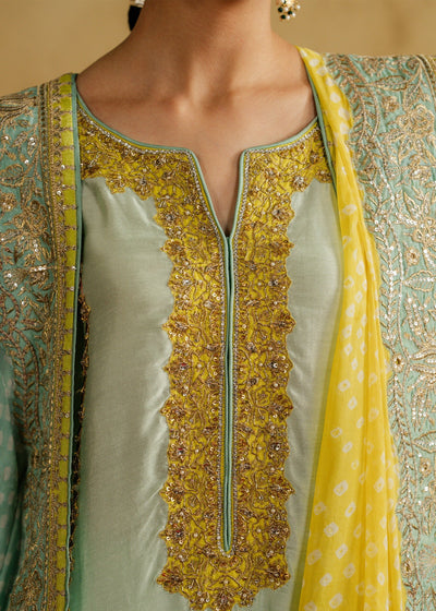 Mahgul | Chanderi Eid Edit | Saffron Luxe