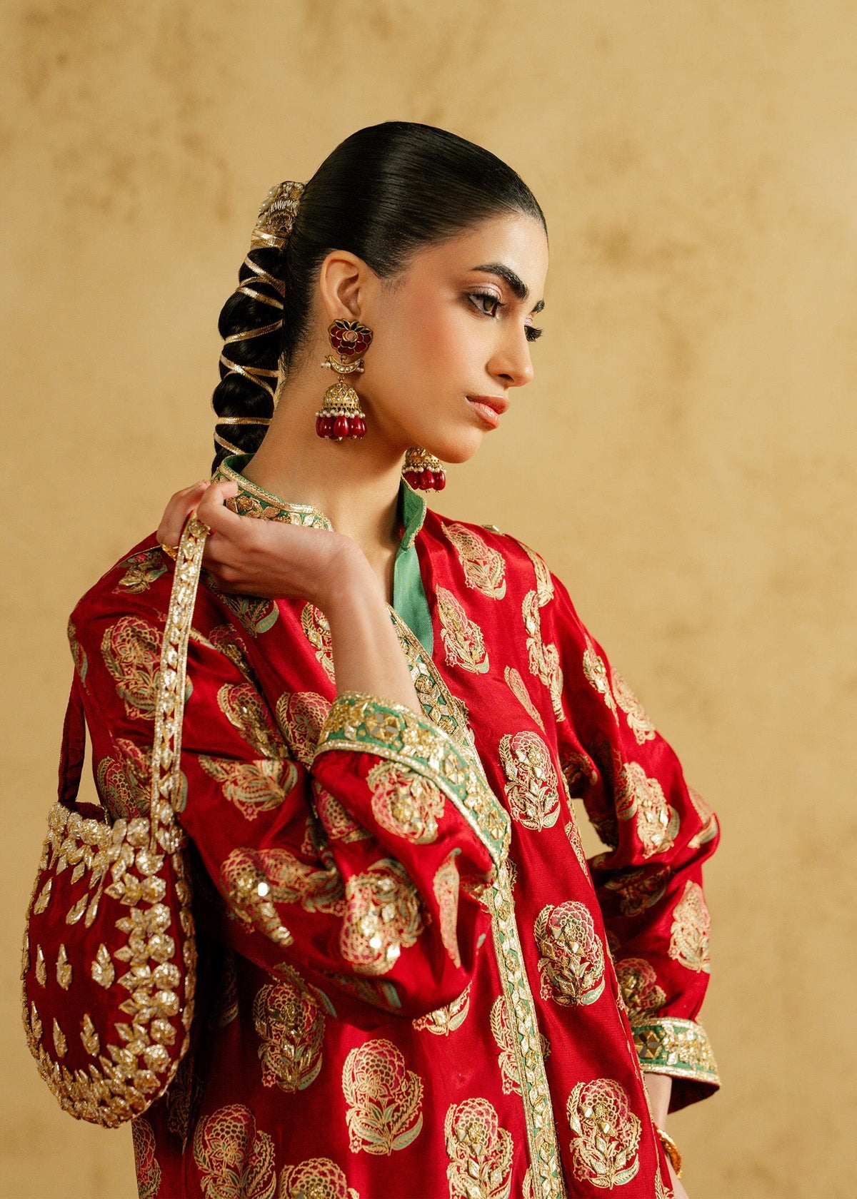 Mahgul | Chanderi Eid Edit | Blush Ember-3