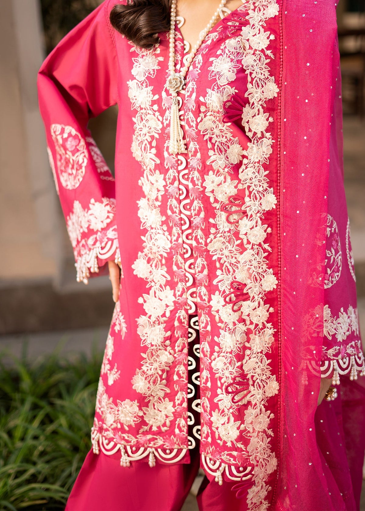 Fozia Khalid | Blossom Festive Lawn 25 | Peonies -  Fozia Khalid Ladies Clothes - Original Designer Dress - House of Maryam