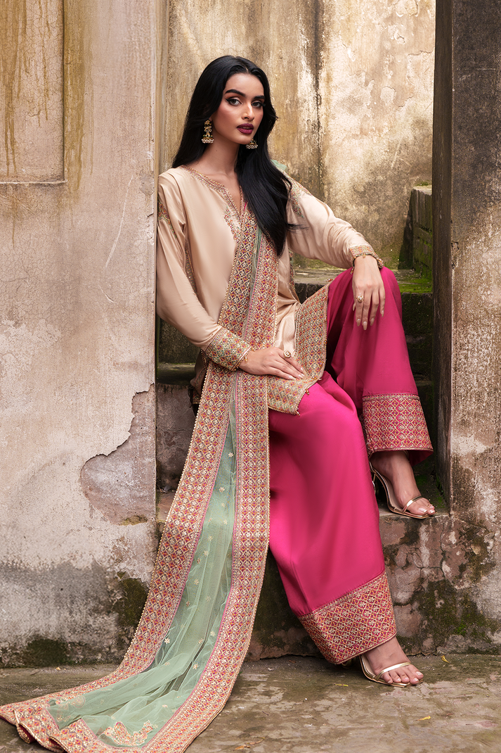 Saad Shaikh | Zaria Festive Pret 25 | SIERRA -  Saad Shaikh Ladies Clothes - Original Designer Dress - House of Maryam