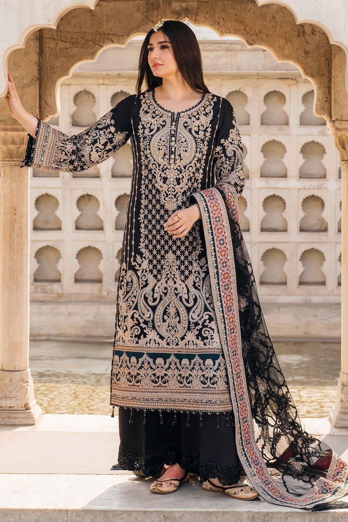 Imrozia Premium | Meeras Luxury Eid 25 | I-222 AQIQ -  Imrozia Premium Ladies Clothes - Original Designer Dress - House of Maryam