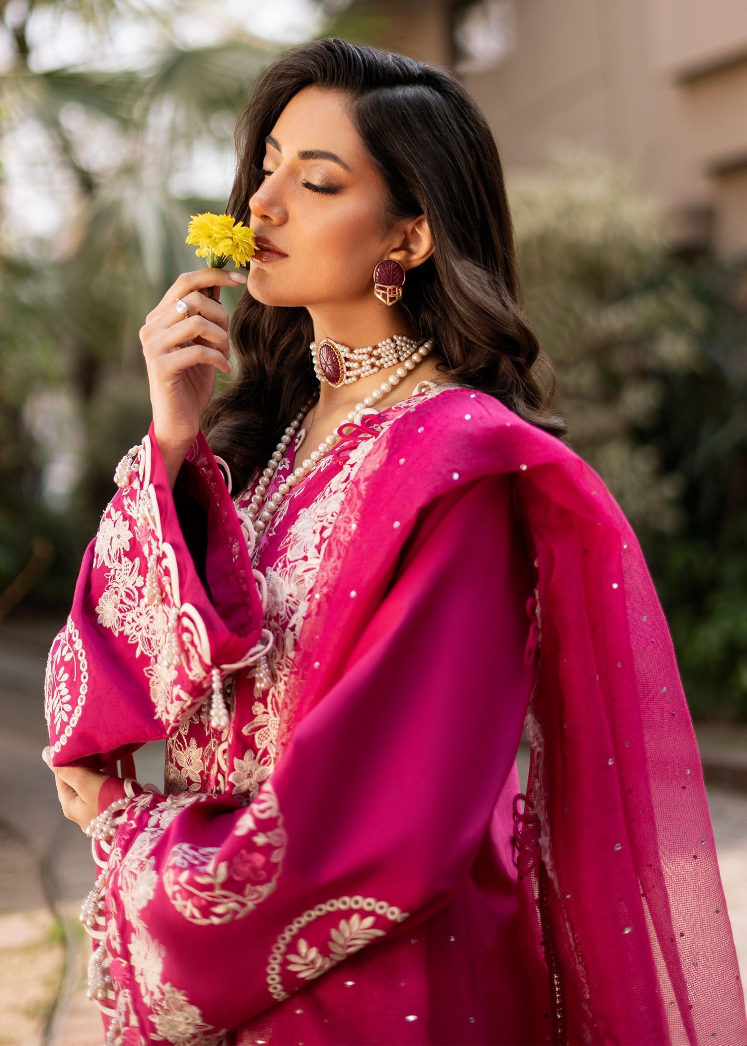 Fozia Khalid | Blossom Festive Lawn 25 | Peonies -  Fozia Khalid Ladies Clothes -  House of Maryam