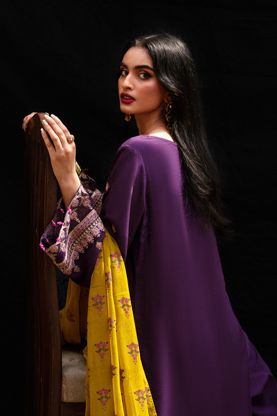 Saad Shaikh | Zaria Festive Pret 25 | RAVEN -  Saad Shaikh Ladies Clothes - Original Designer Dress - House of Maryam