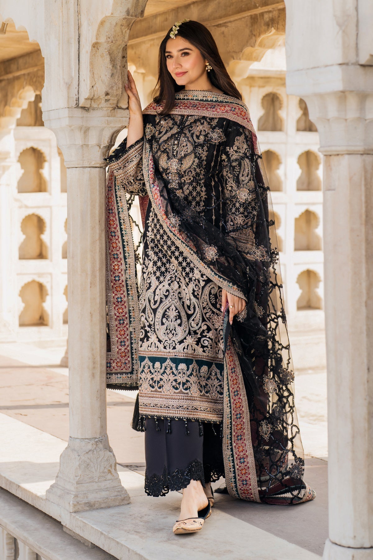 Imrozia Premium | Meeras Luxury Eid 25 | I-222 AQIQ -  Imrozia Premium Ladies Clothes - Original Designer Dress - House of Maryam