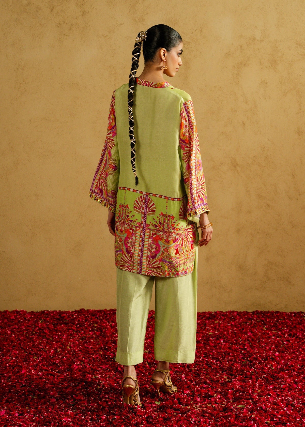 Mahgul | Chanderi Eid Edit | Jade Royale, image 2