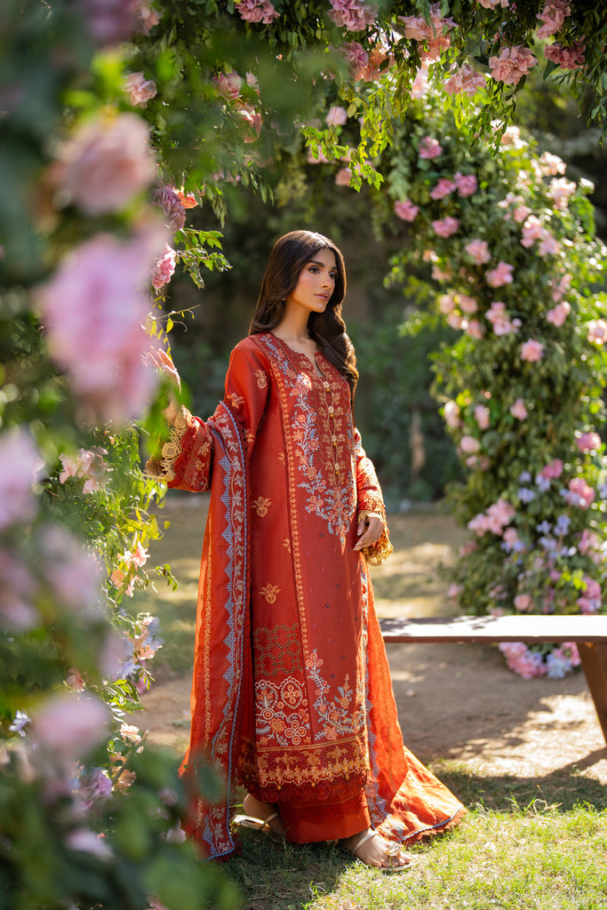 Florent | Chikankari Eid 25 | FLC- 2B -  Florent Ladies Clothes - Original Designer Dress - House of Maryam
