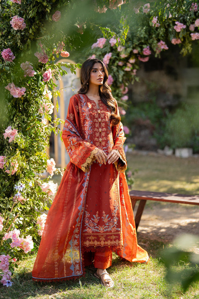 Florent | Chikankari Eid 25 | FLC- 2B -  Florent Ladies Clothes - Original Designer Dress - House of Maryam