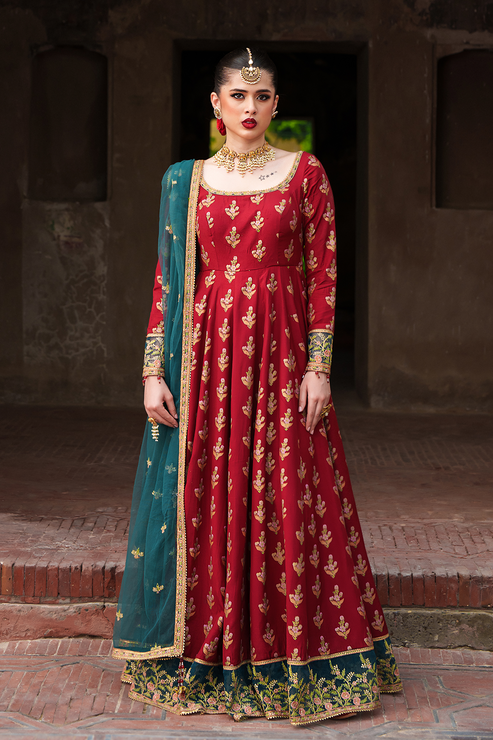 Saad Shaikh | Zaria Festive Pret 25 | SCARLET -  Saad Shaikh Ladies Clothes - Original Designer Dress - House of Maryam