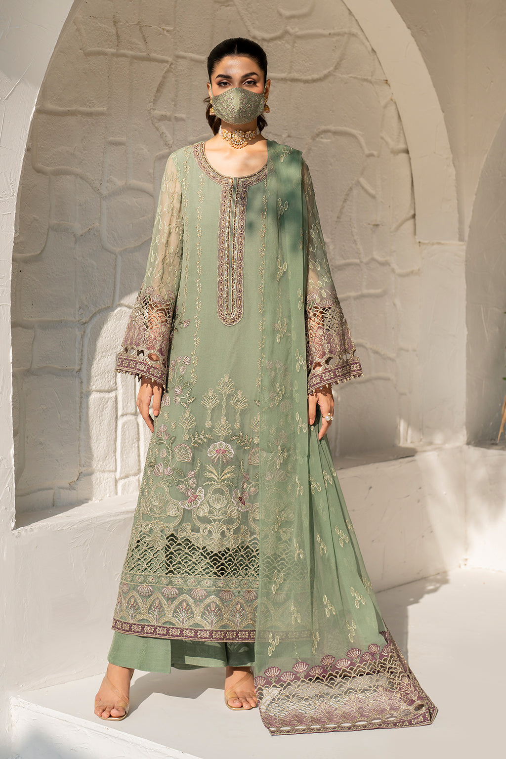 Flossie | Naqsh Formals | S-1406 -  Flossie Ladies Clothes - Original Designer Dress - House of Maryam