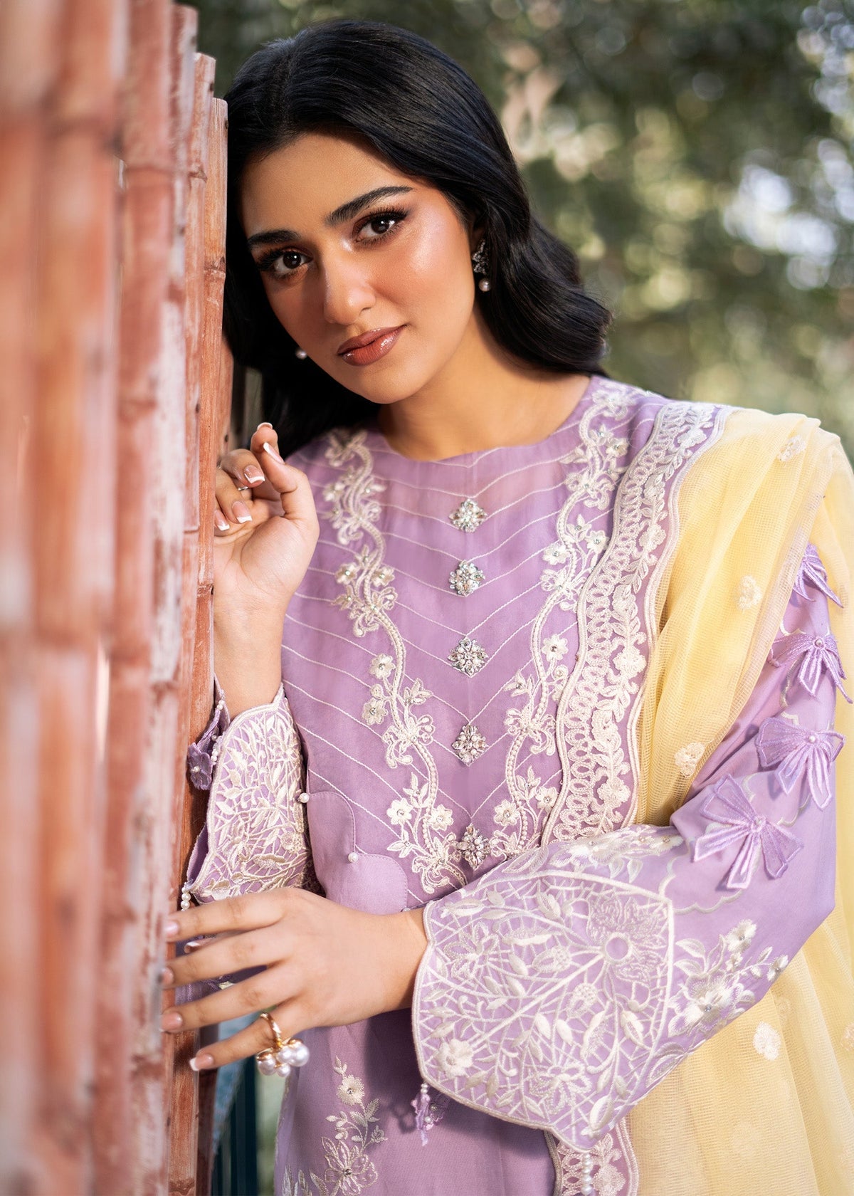 Fozia Khalid | Blossom Festive Lawn 25 | Iris -  Fozia Khalid Ladies Clothes - Original Designer Dress - House of Maryam