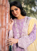 Fozia Khalid | Blossom Festive Lawn 25 | Iris -  Fozia Khalid Ladies Clothes -  House of Maryam