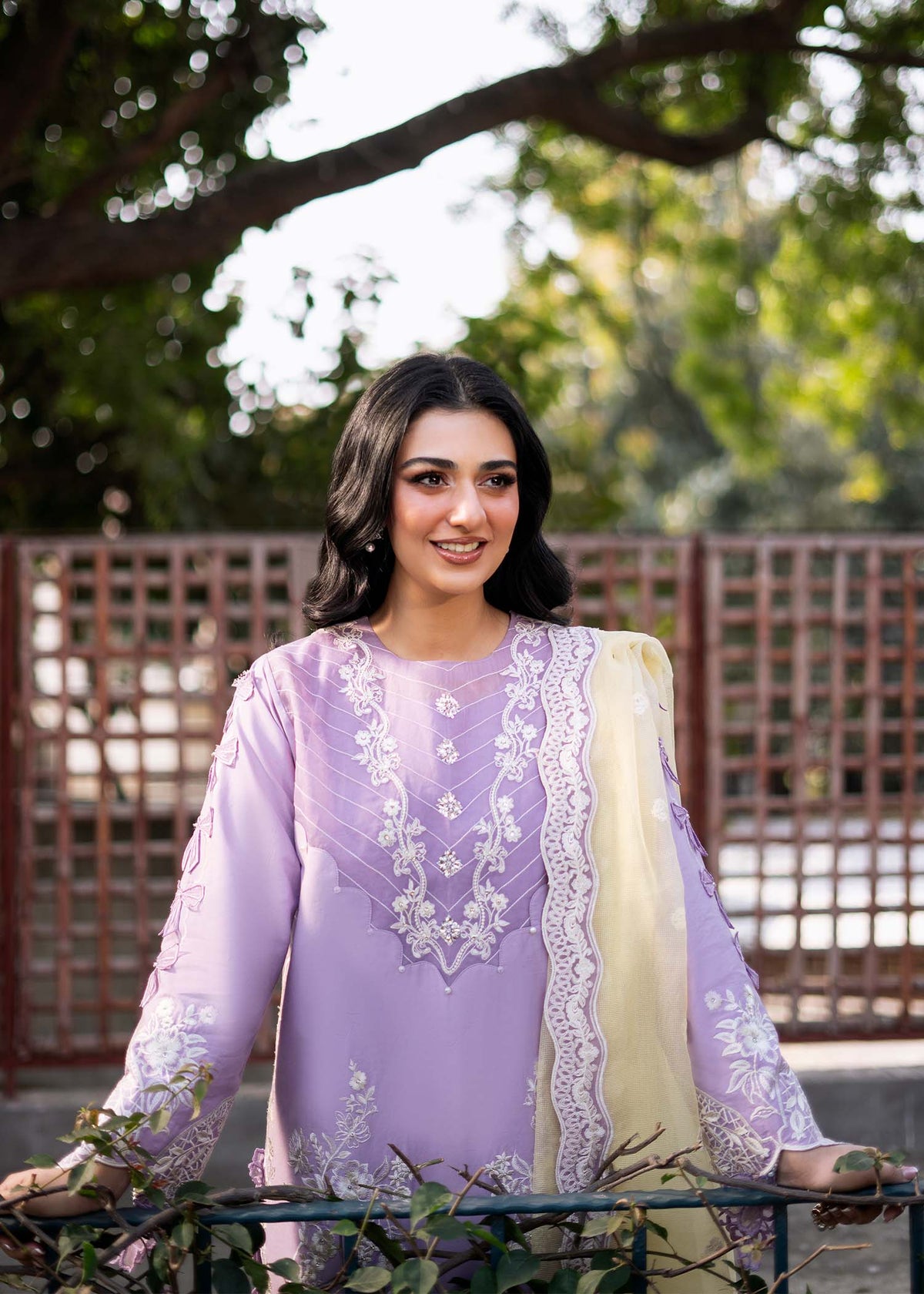 Fozia Khalid | Blossom Festive Lawn 25 | Iris -  Fozia Khalid Ladies Clothes - Original Designer Dress - House of Maryam