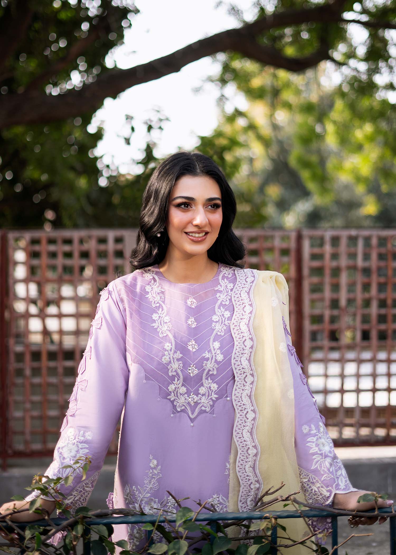 Fozia Khalid | Blossom Festive Lawn 25 | Iris -  Fozia Khalid Ladies Clothes -  House of Maryam