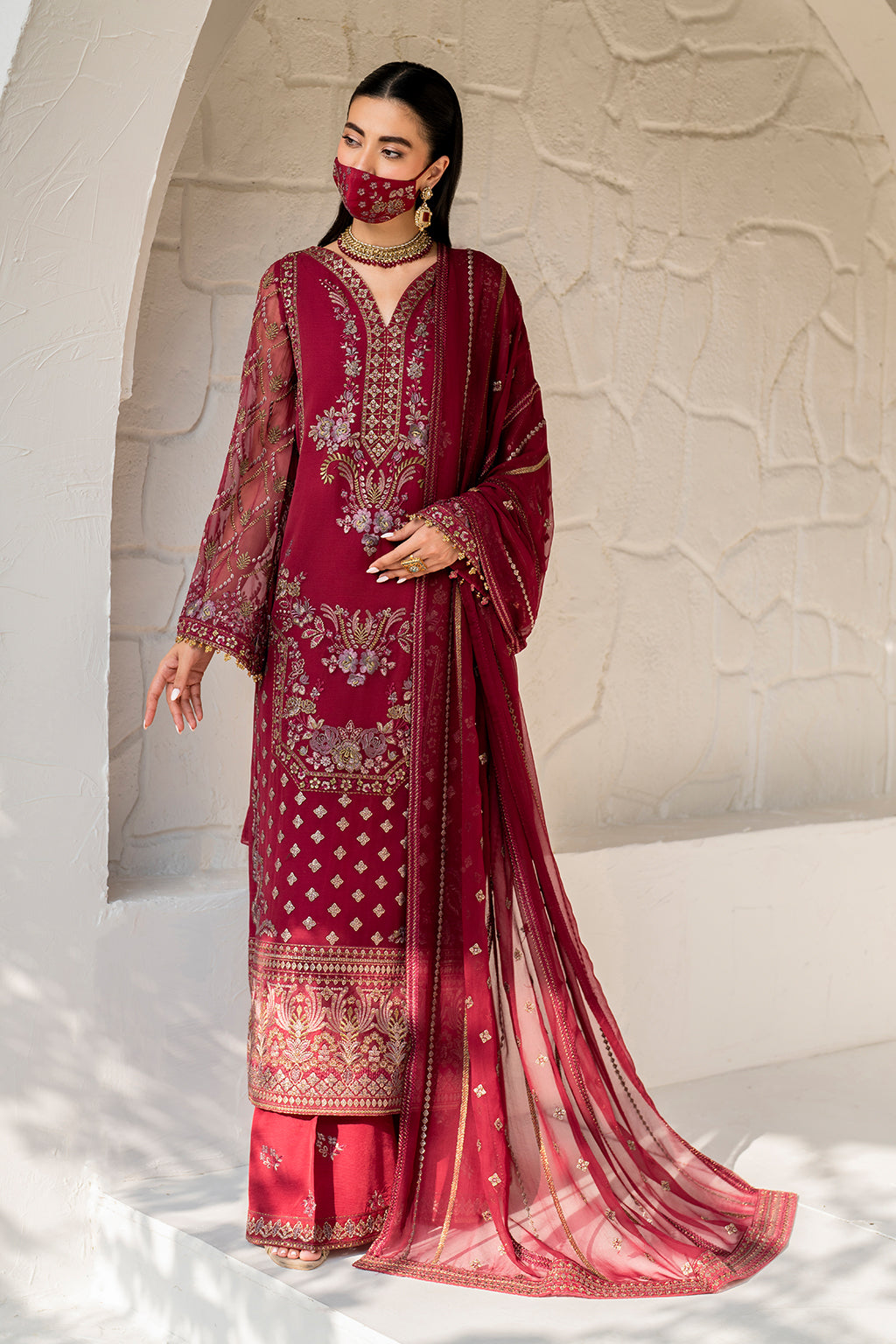 Flossie | Naqsh Formals | S-1402 (A) -  Flossie Ladies Clothes - Original Designer Dress - House of Maryam