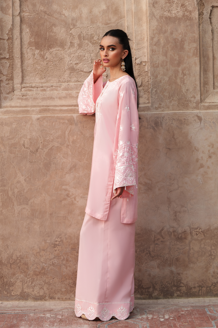 Saad Shaikh | Zaria Festive Pret 25 | BLUSH -  Saad Shaikh Ladies Clothes - Original Designer Dress - House of Maryam