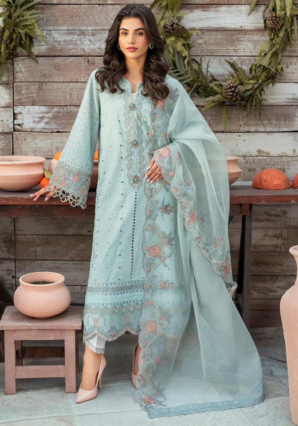 Zarqash | Belle Ame 24 | BL 009 BLEU VERT -  Zarqash Luxury - Original Designer Dress - House of Maryam