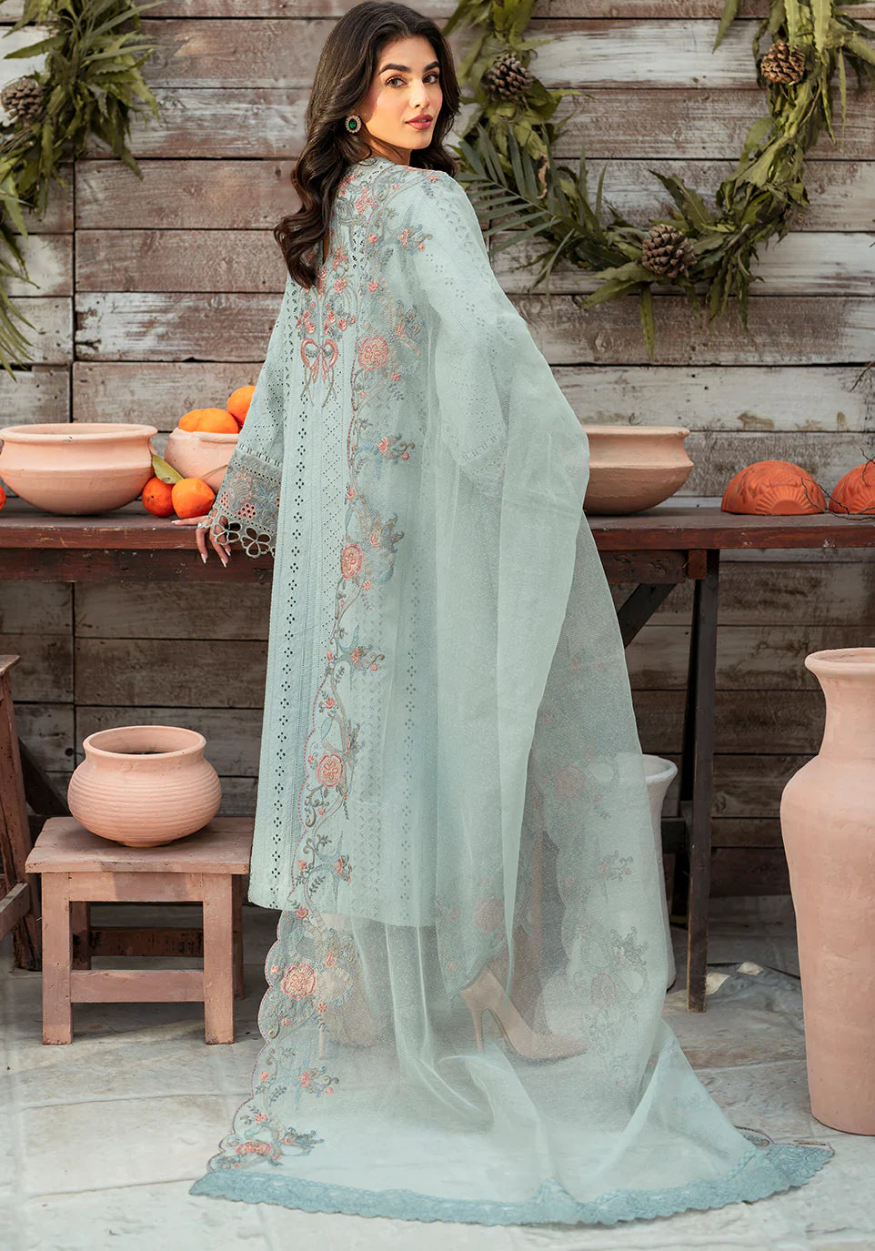 Zarqash | Belle Ame 24 | BL 009 BLEU VERT -  Zarqash Luxury - Original Designer Dress - House of Maryam